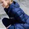 Mystic Christmas Jessy Schram Blue Puffer Jacket