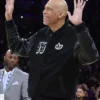 NBA Kareem Captain 33 Abdul-Jabbar Letterman Jacket