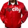 NBA Portland Trail Blazers Red Bomber Jacket