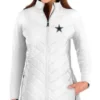 NFL Amy Dallas Cowboys White Quilted Full-Zip Jacket