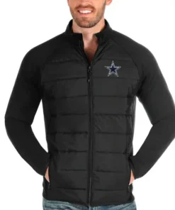 NFL Dallas Cowboys Black Quilted Full-Zip Jacket