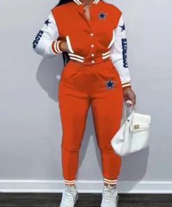 NFL Dallas Cowboys Orange Tracksuit