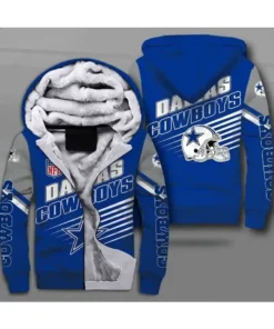 NFL Dallas Cowboys Thick Fleece Jacket Blue