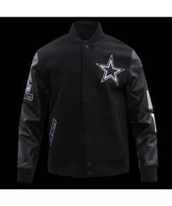NFL Dallas Cowboys Wool Jacket Black