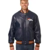 NFL Denver Broncos Multiple Leather Jacket