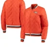 NFL Denver Broncos Quilted Orange Jacket