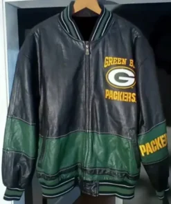 NFL Green Bay Packers Vintage Leather Jacket
