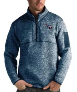 NFL Lew Weber Tennessee Titans Quarter Zip Pullover Jacket For Sale