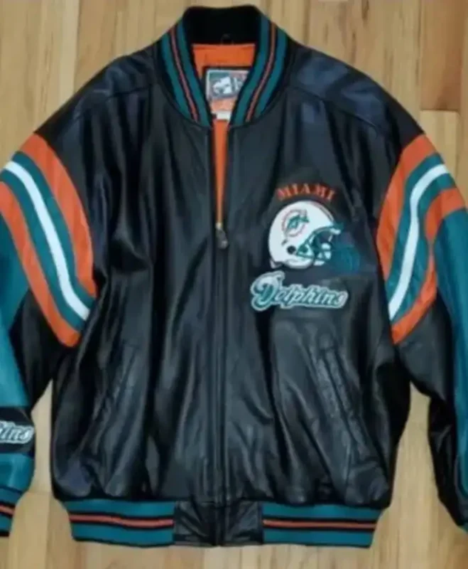Dolphins レザー ジャケット NFL NFL-Miami-Dolphins-Leather-