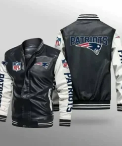 NFL New England Patriots Leather Jacket