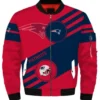NFL New England Patriots Red Bomber Jacket