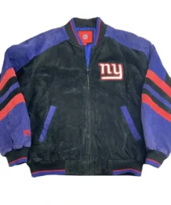 NFL New York Giants Suede Leather Jacket