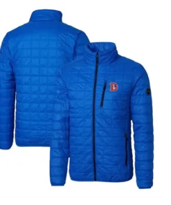NFL Nickie Denver Broncos Blue Quilted Jacket