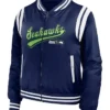 NFL Seattle Seahawks Navy Bomber Jacket