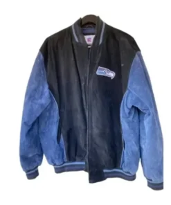 NFL Team Seattle Seahawks Suede Leather Jacket