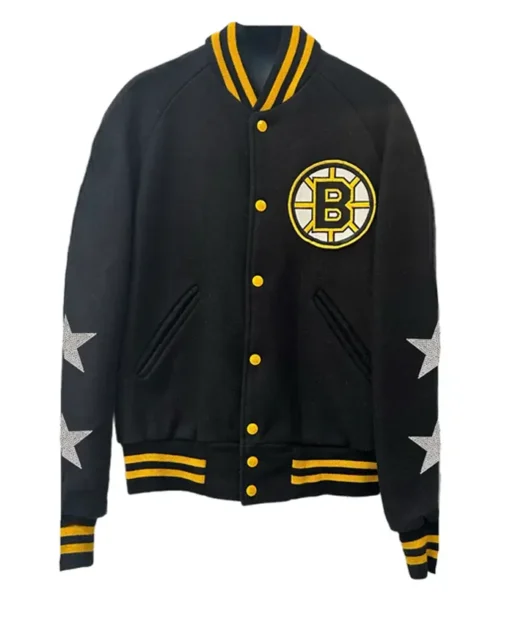 NHL Boston Bruins 3D Vintage Bomber Jacket