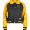 NHL Boston Bruins Classic Collar Crop Varsity Jacket