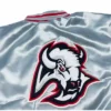 NHL Buy Buffalo Sabres Goathead Silver Satin Letterman Varsity Jacket