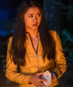 Nancy Drew Georgia Fan Yellow Leather Jacket