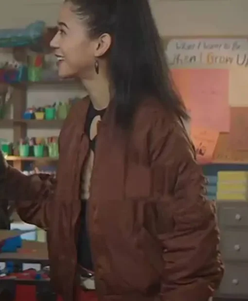Nancy Drew S03 George Fan Brown Vintage Bomber Jacket