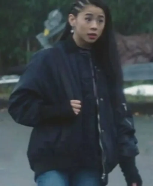 Nancy Drew S03 Leah Lewis Bomber Black Jacket