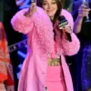 Nashville Big Bash Elle King Pink Leather Coat