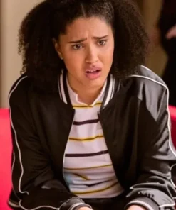 Never Have I Ever Lee Rodriguez Black Track Jacket