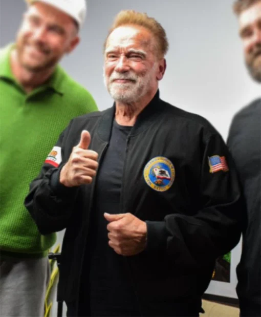 New Heights Show Arnold Schwarzenegger Black Jacket