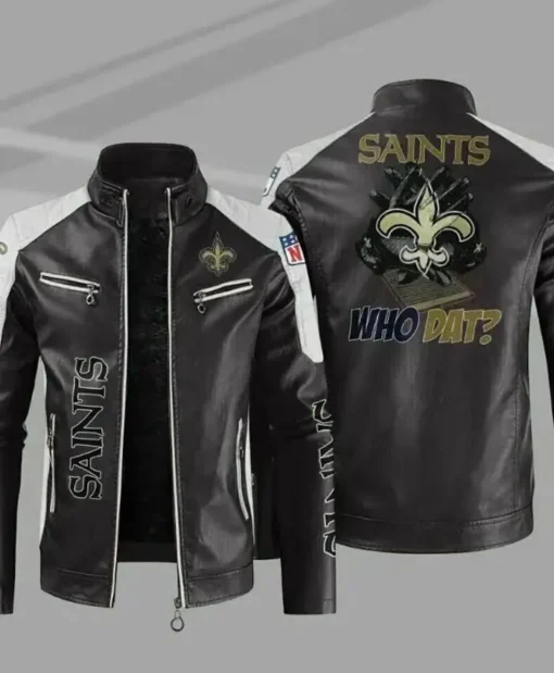 New Orleans Saints Leather Jacket