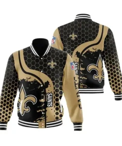 New Orleans Saints Varsity Jacket Front
