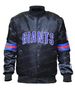 New York Giants Mike Black Varsity Jacket Main