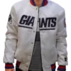 New York Giants White Varsity Jacket