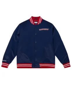 New York Rangers Heavyweight Satin Bomber Jacket