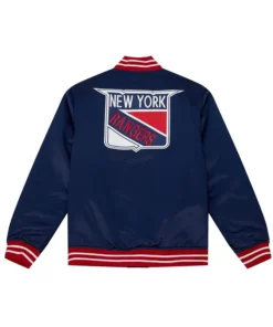 New York Rangers Heavyweight Satin Bomber Jacket sale