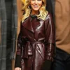 Nfl Charissa Thompson Leather Coat