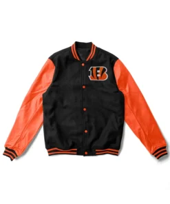 Nickie Cincinnati Bengals Wool Varsity Letterman Jacket
