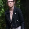 Nicole Maines Supergirl S06 Black Leather Jacket