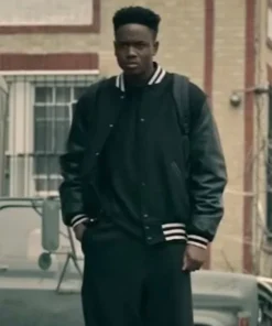 Nile Bullock Power Book III Black Bomber Jacket