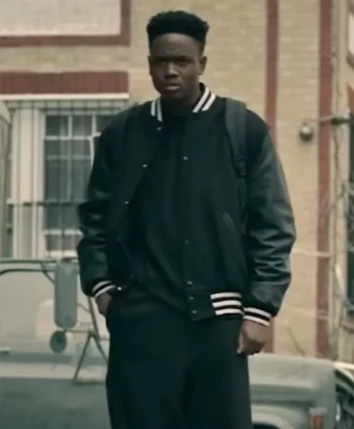 Nile Bullock Power Book III Black Bomber Jacket