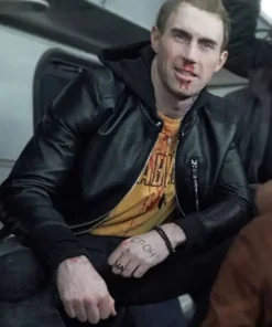 Nobody Aleksandr Pal Black Leather Jacket