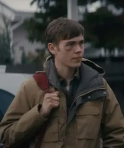 Nobody Blake Mansell Tan Brown Hooded Cotton Jacket