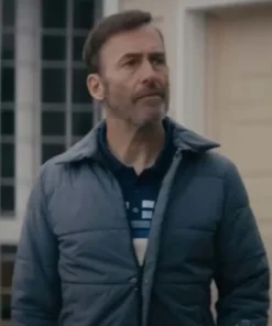 Nobody Bob Odenkirk Blue Polyester Puffer Jacket