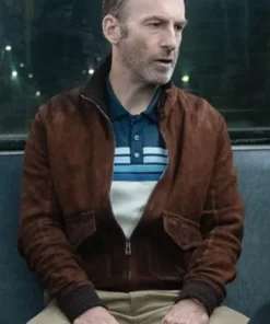 Nobody Bob Odenkirk Brown Suede Leather Jacket