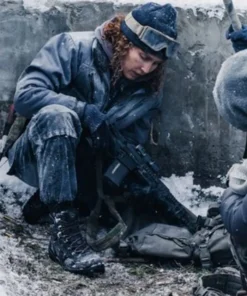 Noomi Rapace Black Crab Black Cotton Jacket