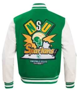Norfolk State University Classic Rib Varsity Baseball Jacket
