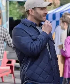 Notes of Autumn 2023 Luke Macfarlane Diamond Quilted Jacket