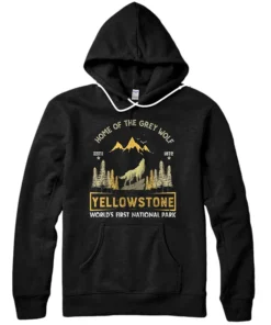 O6 Yellowstone Wolf Fleece Hoodie