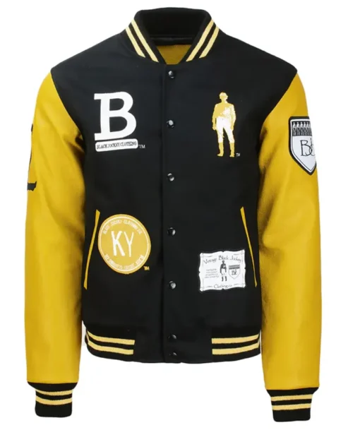 Oliver Lewis Letterman Yellow Varsity Jacket