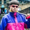 Oliver Tree Let Me Down Pink Purple Parachute Jacket