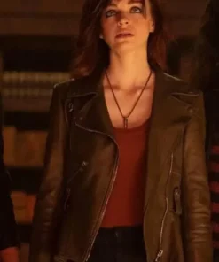 Olivia Rose Keegan Gotham Knights Brown Jacket